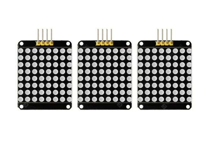 RED C/C I2C 8X8 LED DOT MATRIX MODULE - 3/BAG KS0336