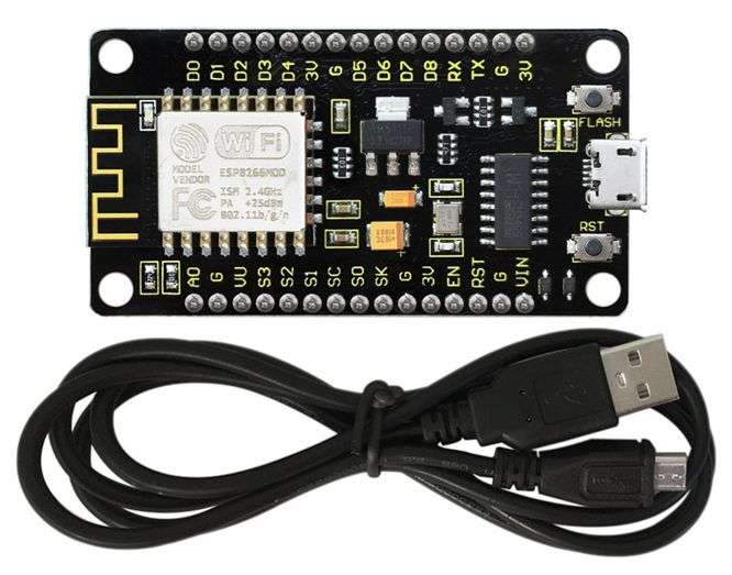 NODEMCU LUA ESP8266 ESP-12 WIFI MOD+1M USB CAB KS0367
