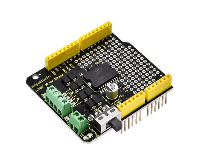 L298P SHIELD BOARD WITH POWER SWITCH KS0412