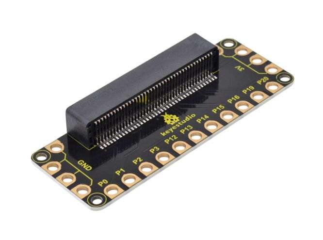 EDGE CONNECTOR I/O BREAKOUT BOARD SHIELD, MICRO:BIT KS0434