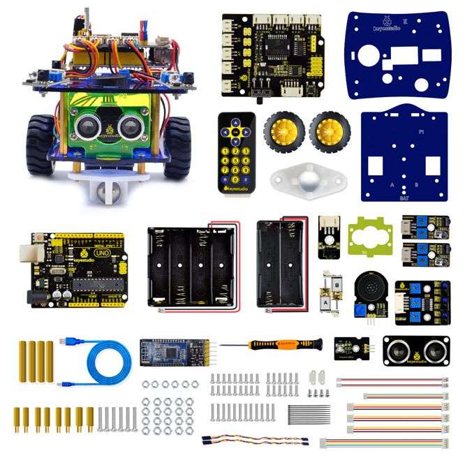 DESKTOP MINI BLUETOOTH SMART CAR V3.0 KIT KS0441