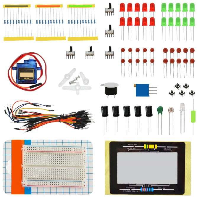 BASIC STARTER ELECTRONIC COMPONENTS KIT KT0053