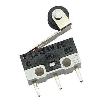 SUB-MINI MICRO LIMIT SWITCH SPDT PCB ROLLER - DEBULK KW10-Z4P075