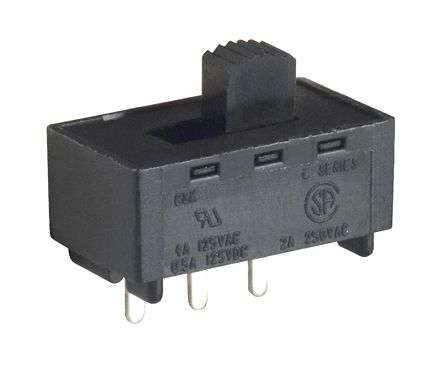 SLIDE SWITCH SPDT MINI 4A 125V L102011MS02Q *A*