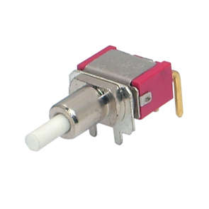 PUSH BUTTON SWITCH SPDT R/A ON-ON L8603P-NRE-H