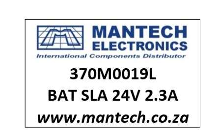 LABEL FOR BAT SLA 24V 2.3A 370M0019-C