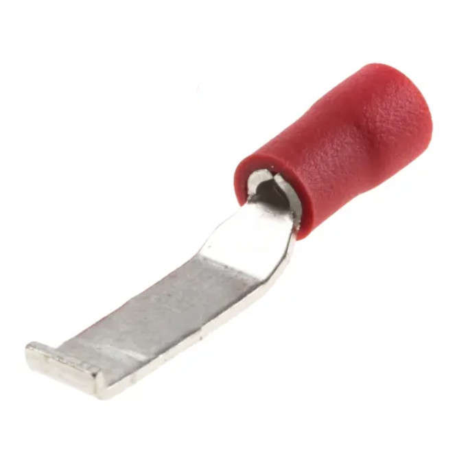 PRE-INSULATED CRIMP TERMINAL LIPPED BLADE RED 3x17mm LBV1.25-3