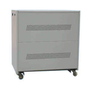STEEL BATTERY CABINET 6x100A 58x45x68 WHEEL LC-6 - NO LEADS