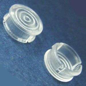 LENS CAP CLEAR FLAT TOP 5mm LED LC5-3