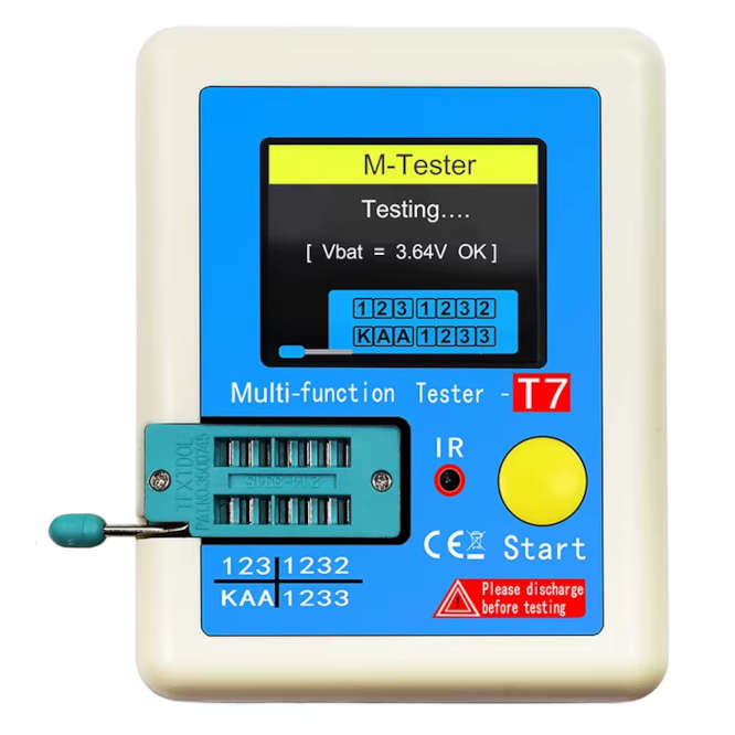 COMPONENTS TESTER WITH LCD GRAPHIC DISPLAY LCR-T7