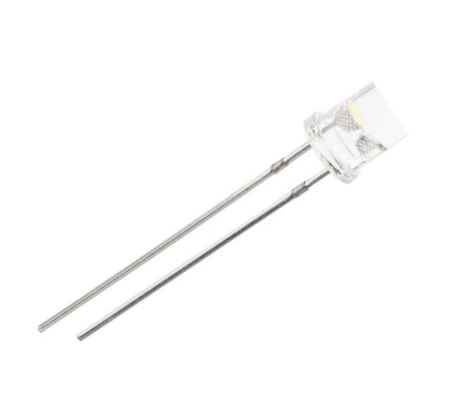 LED 5MM FLAT TOP CLEAR TO YELLOW 590nm 2K5mcd 100-D 200625