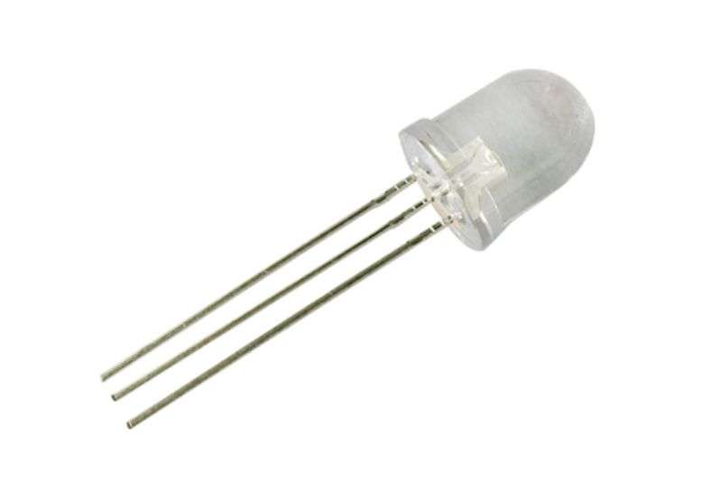 BI-COLOUR LED 8mm DIFFUSED GR/RD CC LUGR81M *D*