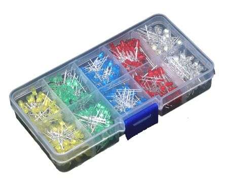 LED ASSORTMENT F3/F5 LED 300PCS / KIT SET  170372