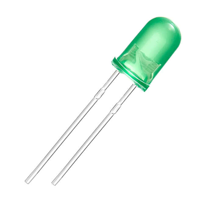 LED 3mm L/CURRENT DI-GREEN 3000mcd 90-DEG. SHORT LEGS 240559