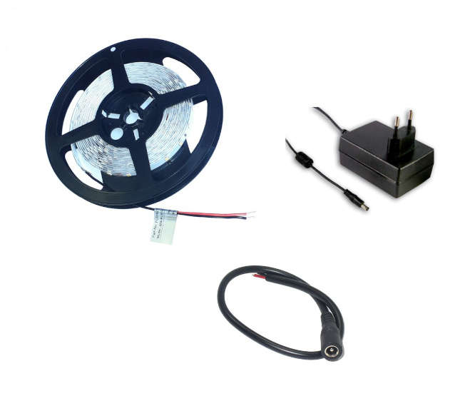 5m WHITE LED STRIP LIGHT KIT 220VAC LEDKIT-1