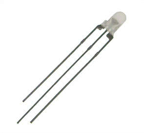 LED 3mm FR-RD/GR RND C-C LUGR29MCC