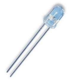 LED 5mm FR-RD/GR 50D 2P BI-COL  BL-BEG274 FROSTED