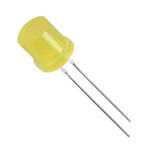 LED 8mm YELLOW-DIF RND/FLT 350mcd WW08D3AYH1-W1(SQ)
