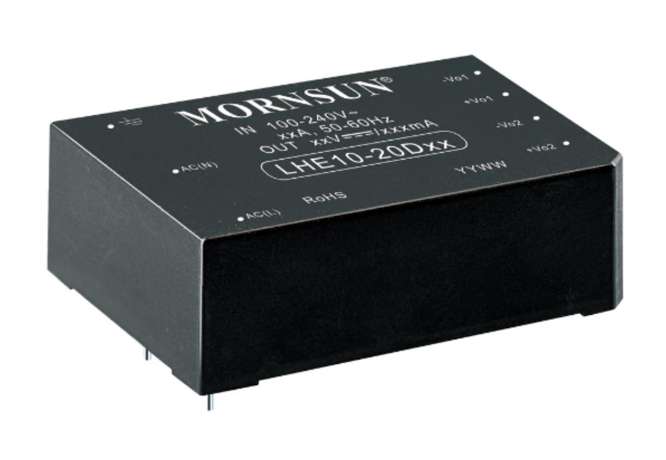 AC-DC CONVERTER I=220V O=+/-5VDC 1A 10W PCB LHE10-20A05