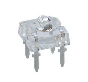 LED OVAL CL-RD 4PIN 3Kmcd 90-D LP476THR1-90G  4-PIN