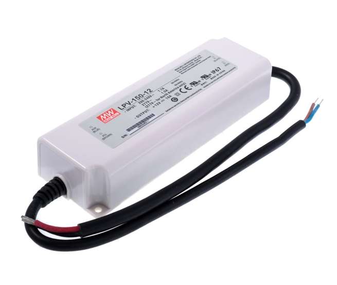 POWER SUPPLY C.V. FOR LED I=220 O=12V 10A 150W LPV-150-12