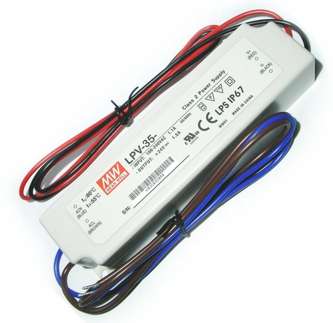PSU ENC LED I=220 O=15    2.4A  LPV-35-15