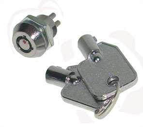 SWITCH KEYLOCK DPST 2P 2KP  LS121