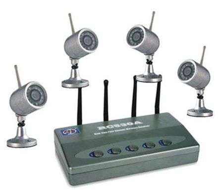 CAMERA KIT WIRELESS, 4 CAMS LYD-W801J4
