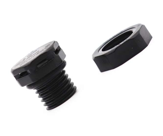 AIRVENT FOR IP65 ENCLOSURES M12x1.5 IN BLACK M12x1.5-10-BK