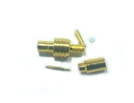 SMB-PLUG 3-PC CRIMP RG174, GOLD M5151Q