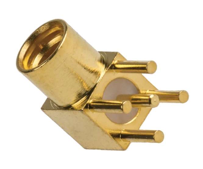 MMCX-SOCKET(MICRO) R/A PCB, GOLD MMCX-KE