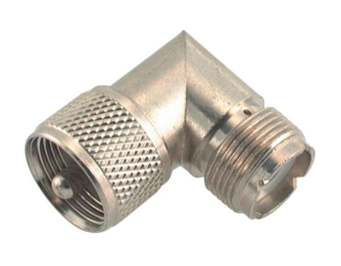ADAPTER UHF-PLUG PL259 TO UHF-SOCKET SO239 R/A M5516