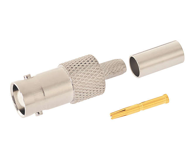BNC-SOCKET CRIMP IN-LINE 5mm RG58 M5568L