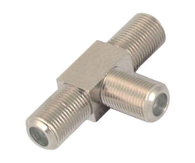 ADAPTOR F TYPE SOCKET-3WAY TEE M5641      RoHS