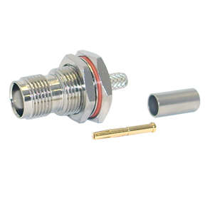TNC-SOCKET BULKHEAD CRIMP TYPE 5mm M5755L