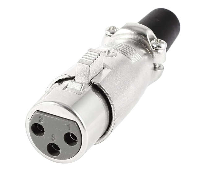 XLR SOCKET IN LINE 3-WAY M5909