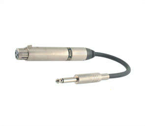 LEAD PLUG 6.3 MONO-SOCK 3-WAY XLR  M59229
