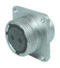 CIRCULAR POWER CONN M22 2W SOCKET PANEL MNT M595717A