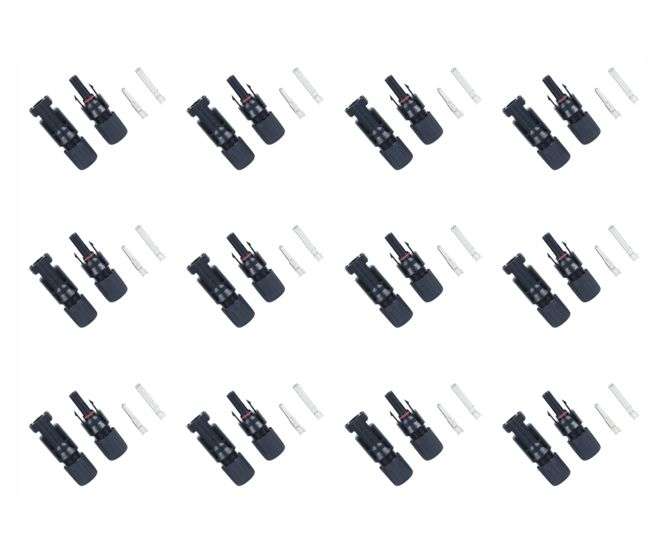 IN-LINE MC4 PV / SOLAR CONNECTOR SET IP67 - 1000/BAG ST-CP4A