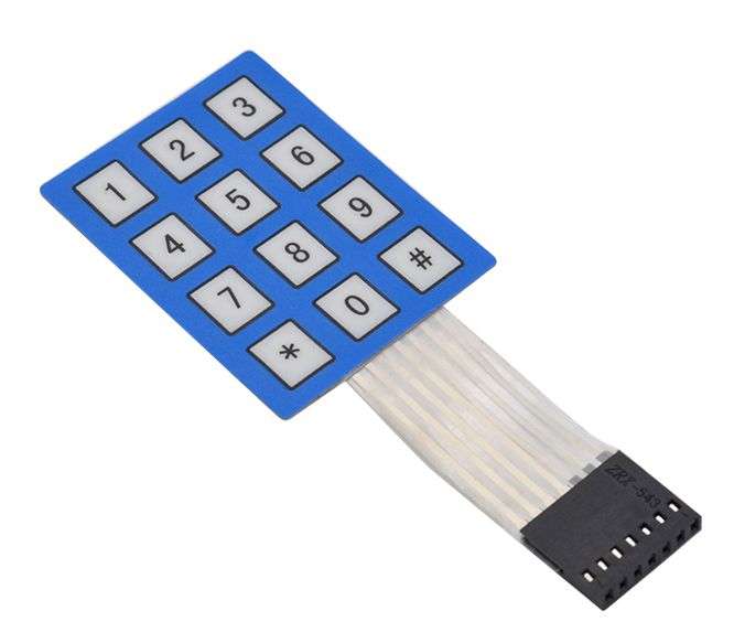 3X4 12 KEY KEYBOARD / KEYPAD 100x40x4mm MD0432