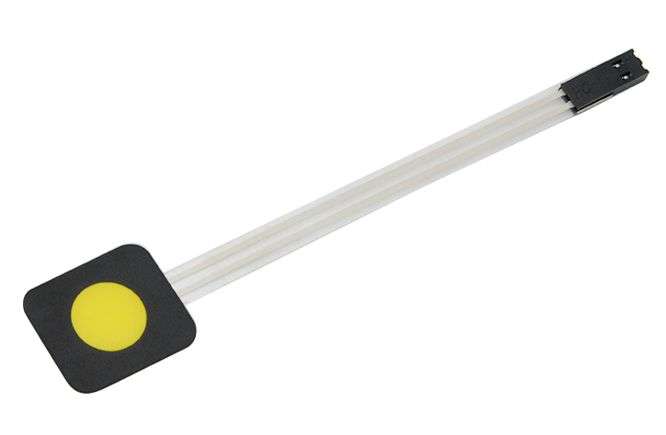 1-BUTTON MEMBRANE KEYBOARD PVC PET 134X20X3MM MD0435 (1-KEY)
