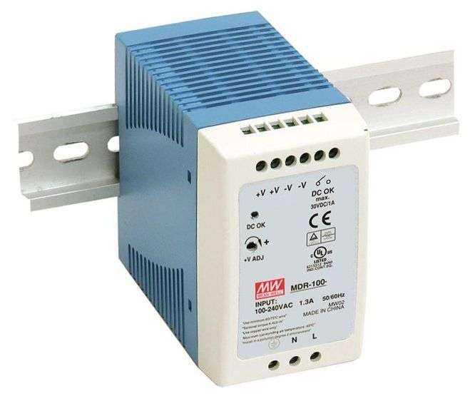 POWER SUPPLY D/R I=220 O=48V 2A 96W MDR-100-48
