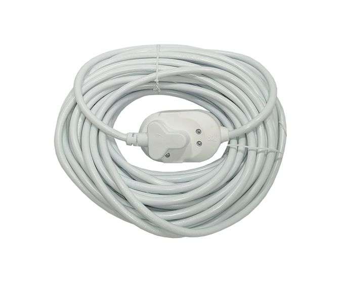 MAINS EXTENSION LEAD WHITE 16A 15M  ME18-004-015/ITEM10
