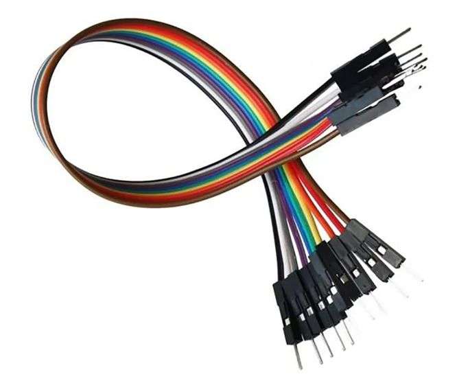10-PCS 100mm JUMPER LEAD SET PIN-PIN DIFFERENT COLOURS ME18-020-01-PP-VAR