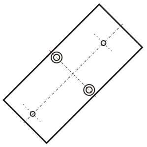 PLATE FOR PSU DIN RAIL ADAPTOR ME20-003-01