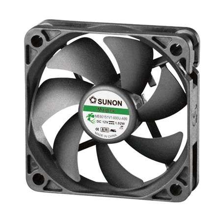 12VDC AXIAL FAN 60sqx15mm VAP 25CFM LEAD ME60151V1-0000-A99 *A*
