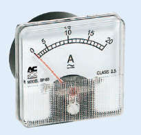 AMPMETER ANA DC 0A001 44X39 19-1MA-40mA
