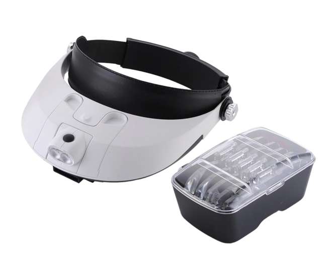 HEAD MOUNT MAGNIFIER W/LEDs MG81001-G