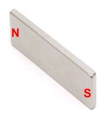 POLARISED MAGNET NEO N35 50x10x10mm N35-50x10x10 (E)