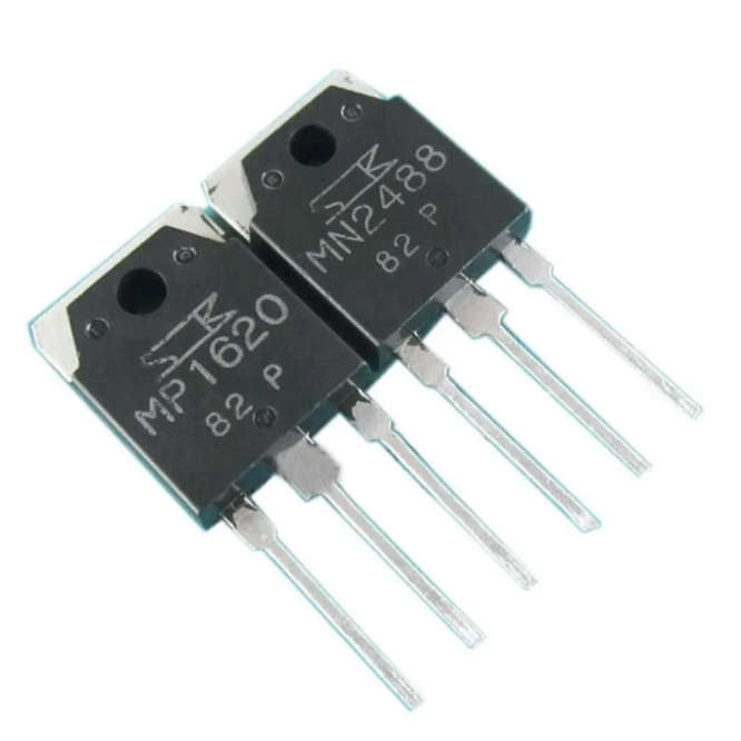 PNP & NPN TO3PN BCE 10A 160V PAIR 2PCS/BAG MP1620P & MN2488P